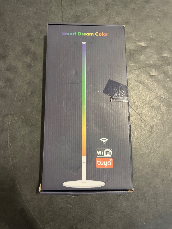 Photo 1 of Marlrin RGBW Floor Lamp, Color Changing Standing LED Corner Lamp, Modern Lamp with Music Sync, Compatible with Alexa?Wi-Fi APP and Remote Control, 57.8" Floor Lamp for Living Room and Bedroom, Silver