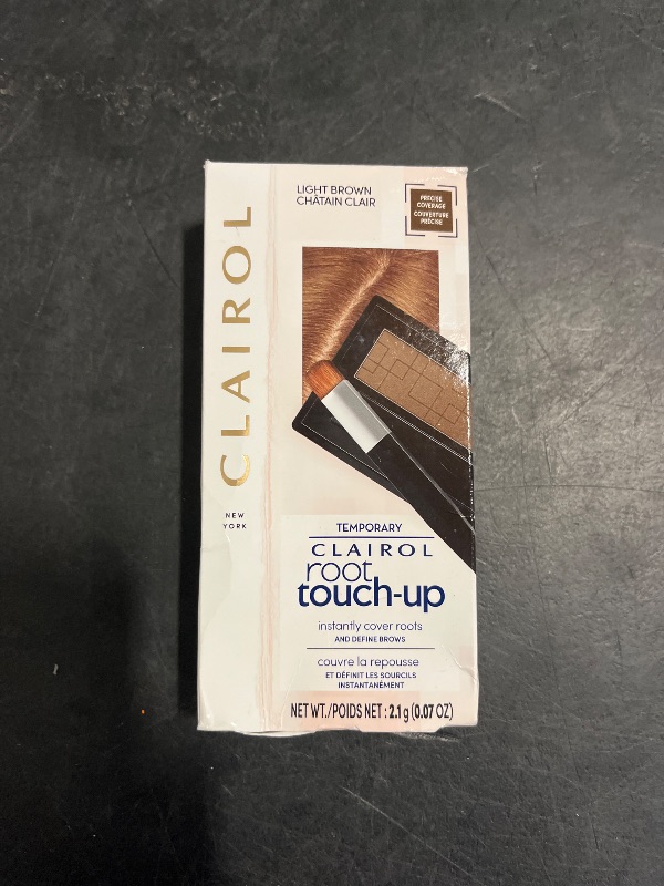 Photo 1 of Clairol Root Touch-Up Temporary Concealing Powder, Light Brown Hair Color, Pack of 1