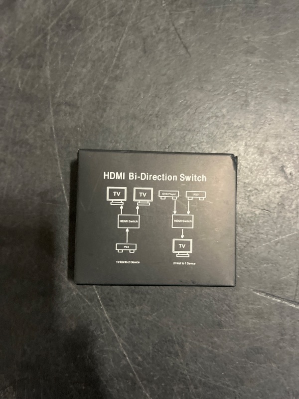 Photo 1 of HDMI Switch 4k@60hz Splitter, GANA Aluminum Bidirectional HDMI Switcher 2 in 1 Out, Manual HDMI Hub Supports HD Compatible with Xbox PS5/4/3 Blu-Ray Player Fire Stick Roku