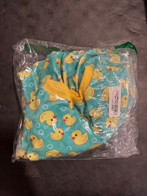 Photo 1 of KYEESE Dog Pajamas Velvet Dog Pajamas Large Sized Dogs Soft Dogs Clothes Pjs with Yellow Ducks Pattern Stretchy Pet Jammies Coat Comfy Pet Onesie Costume, 3X-Large