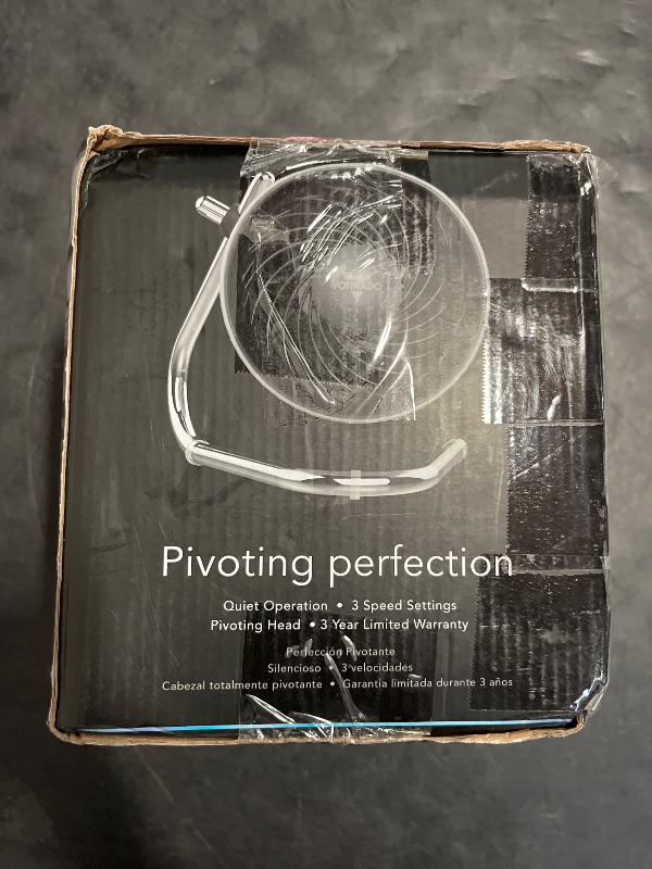 Photo 1 of Vornado Pivot Personal Air Circulator Fan, 6-inch, Quiet Portable Travel Fan, 3 Speeds, Storm Gray