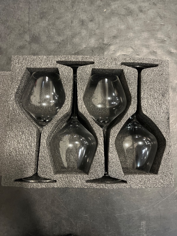 Photo 1 of Gusto Nostro Crystal Wine Glasses Set of 4, 22 Oz Long Stem Modern Wine Glasses for White and Red Wine, Dishwasher Safe, Fancy, Elegant, Large and Tall Wine Glass for Wedding Christmas Anniversary