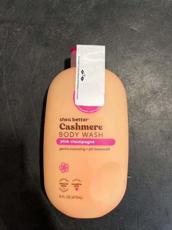 Photo 1 of eos Shea Better Cashmere Body Wash, Pink Champagne, Moisturizing and Nourishing, pH Balanced Creamy Gel Formula, Paraben & Phthalate Free, Sensitive Skin,16 fl oz