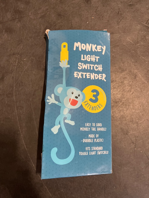 Photo 1 of 3-Pack Monkey Light Switch Extenders for Kids, Toddler Potty Training, Easy Grab Loop, Safe, Simple Installation