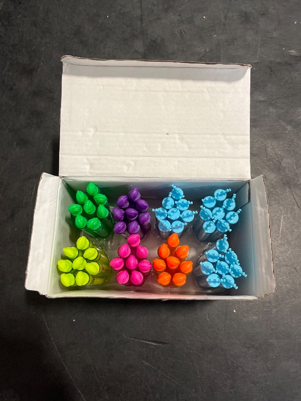 Photo 1 of Bubble Wands Party Favors Pack of 64, Mini Neon Bubble Wands | Odor-Free Non-Toxic Kids’ Bath Toy/Birthday Treats Bubble Maker Toys for Kids | Outdoor Summer Events & Celebration Toy Gift