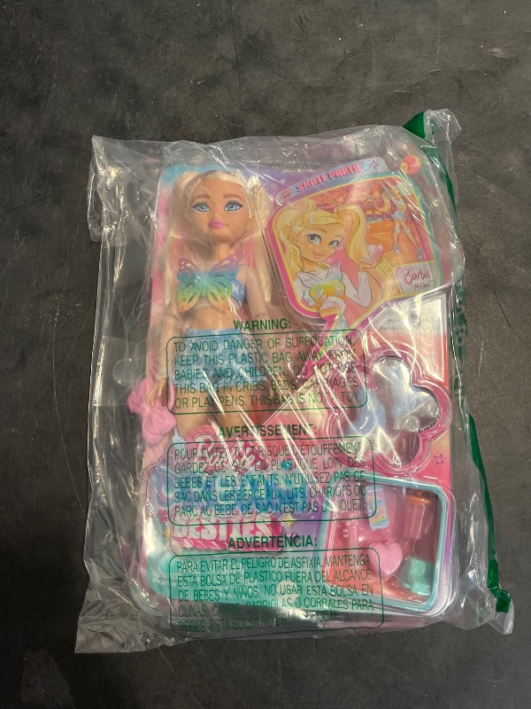 Photo 1 of Barbie Dream Besties Doll and Accessories, Barbie "Malibu” Posable Roller Skating Fashion Doll with Blonde Hair, 9 Makeup Themed Pieces
