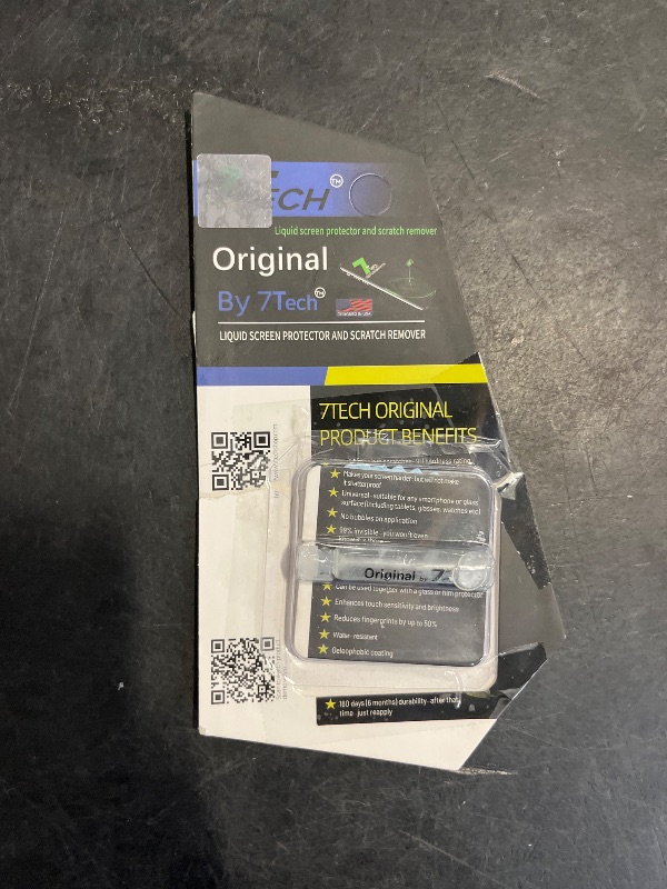 Photo 1 of 7TECH Phone Scratch Remover and Cracked Repair Liquid Liquid Glass Screen Protector | Universal Nano Protection Suitable for All Phones Tablets Smart Watches (up to 3 Devices)
