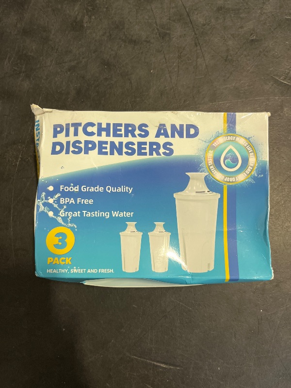 Photo 1 of Improvedhand Water Filter Replacement Compatible with Brita Water Pitchers and Dispensers OB03, Classic 35557, Mavea 107007 and More, Pack of 3
