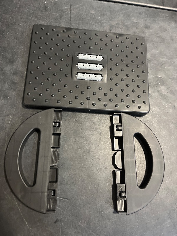 Photo 1 of CasaZenith Foot Rest for Under Desk at Work - Ergonomic Foot Stools for Under Office Desk - Rocking Footrest with Roller Massager - Leg Rest for Chair, Computer Gaming - Promote Leg Circulation