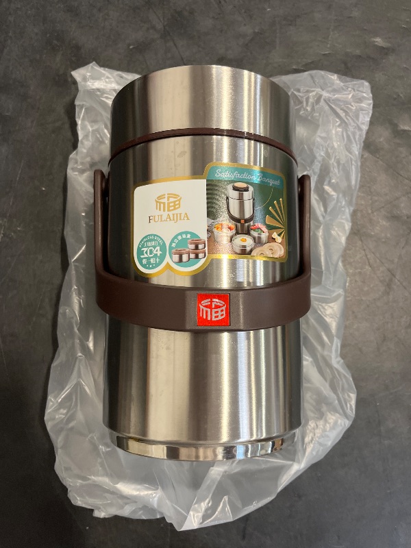 Photo 1 of Niiyen 3 Layer Insulated Bento Box 304 Stainless Steel Food Jar Portable Lunch Containers for Hot Food 2300mL/ 77.8oz Large Capacity Vacuum Insulation Bento Lunch Box for Adults