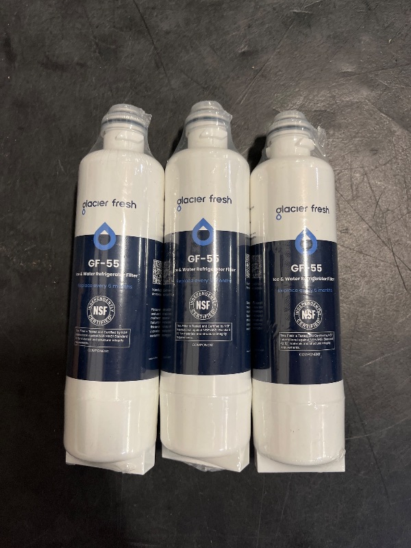 Photo 1 of GLACIER FRESH Replacement for Bosch 11025825 Ultra Clarity Pro Refrigerator Water Filter BORPLFTR50, Compatible with KWF 2000, 12028325, 11032531, BORPLFTR50, WFC100MF, B36CT80SNS, B36CL80ENS (3 Pack)