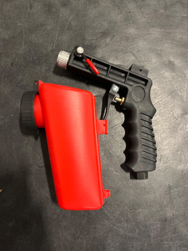 Photo 1 of 90psi Gravity Feed Sand Blaster Gun Kit - Hand Held Sand Blasting Spray Gun with 2 Nozzle Tips and Air Regulator Remove Paint, Rust, Stains, and Grime on Surfaces