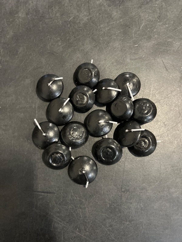 Photo 1 of Nuanchu 30 Pcs 1.5'' Unscented Floating Candles Bulk for Centerpieces Votive Floating Cylinder Vases Candles for Wedding Party Anniversary Decoration(Black)