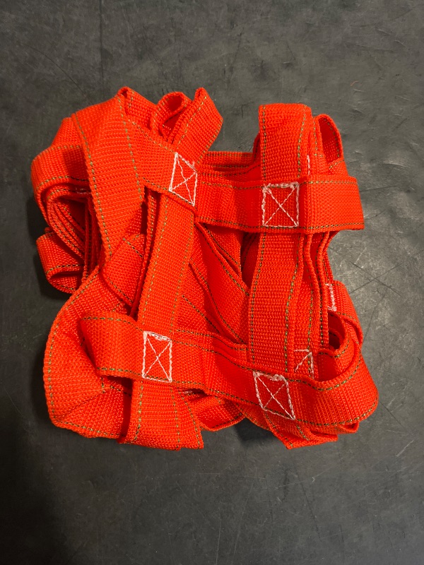 Photo 1 of YATOINTO Cargo Lifting Net 3.28' x 3.28', Lifting Net Straps for Hoist 661lbs Load Capacity, Nylon Sling Hoisting Net 10CM Square Hole for Construction Rigging Moving Towing Hoisting Loading Unloading