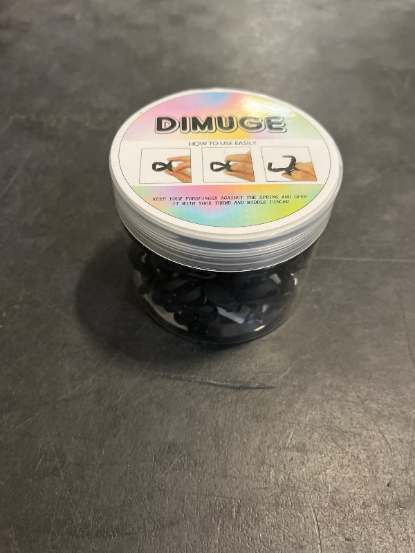 Photo 1 of DIMUGE 20 Pcs Small Black Octopus Claw Clips 3cm Small Hair Clips Great for Women and Girls Thin to Thick Hair Pack Half Up Half Down, Bangs, Styling.