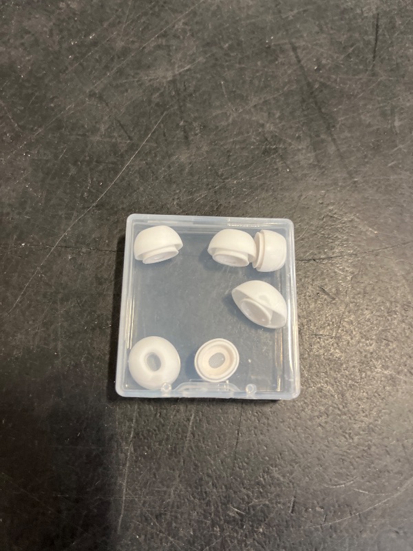 Photo 1 of [3 Pairs] Replacement Ear Tips for Airpods Pro and Airpods Pro 2nd Generation with Noise Reduction Hole, Silicone Ear Tips for Airpods Pro with Portable Storage Box and Fit in The Charging Case(S/M/L)