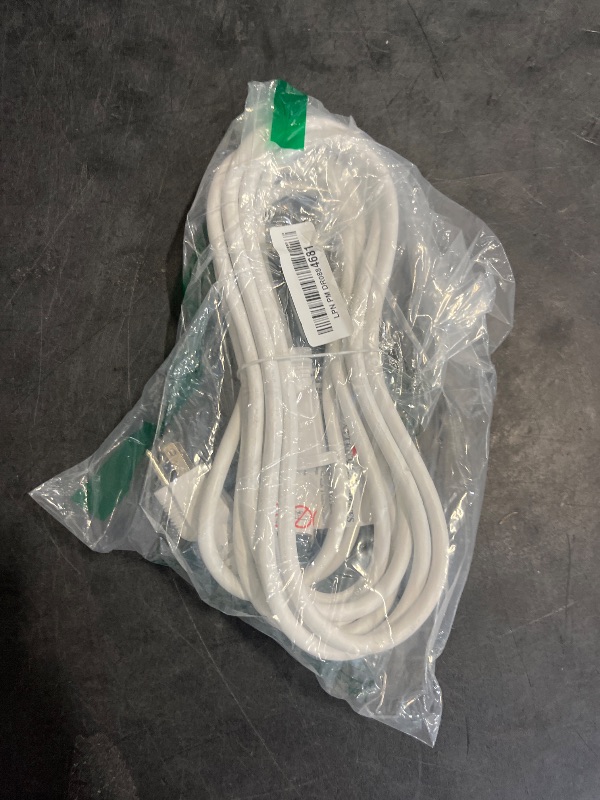 Photo 1 of Postta Coaxial Cable(30 Feet) Triple Shielded Digital RG6 Antenna Cable with F-Male Connector Pin-White