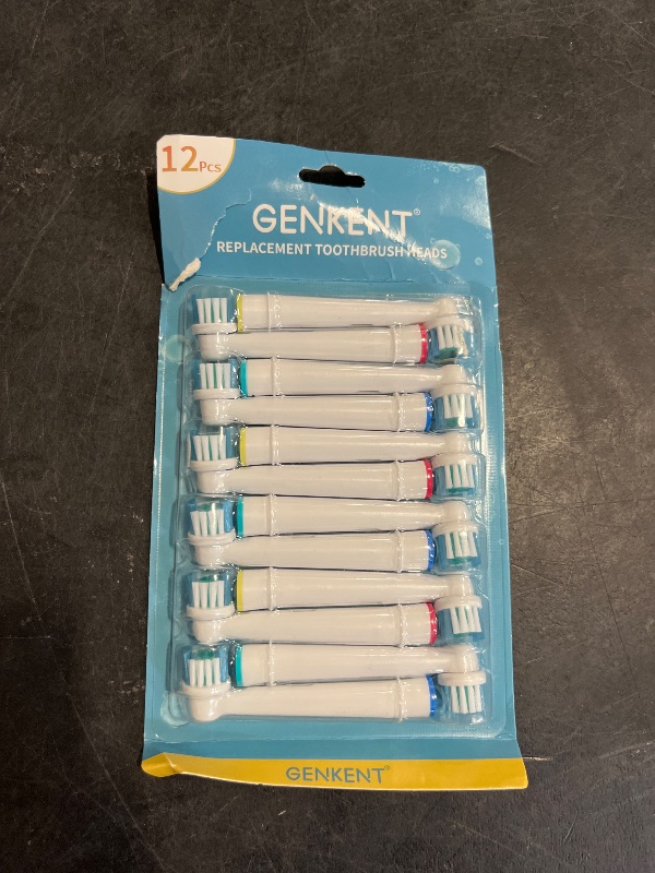 Photo 1 of Replacement Toothbrush Heads Compatible with Oral B Braun, 12 Pcs Professional Electric Toothbrush Heads Brush Heads Compatible with Oral B Replacement Heads Refill 7000/Pro 1000/9600/500/3000/8000