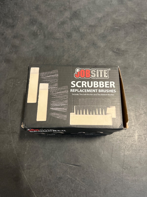 Photo 1 of JobSite Replacement Brushes - 2 Side & 2 Bottom Boot Scraper Brushes - Compatible Original & Extra Wide Boot Scrubbers