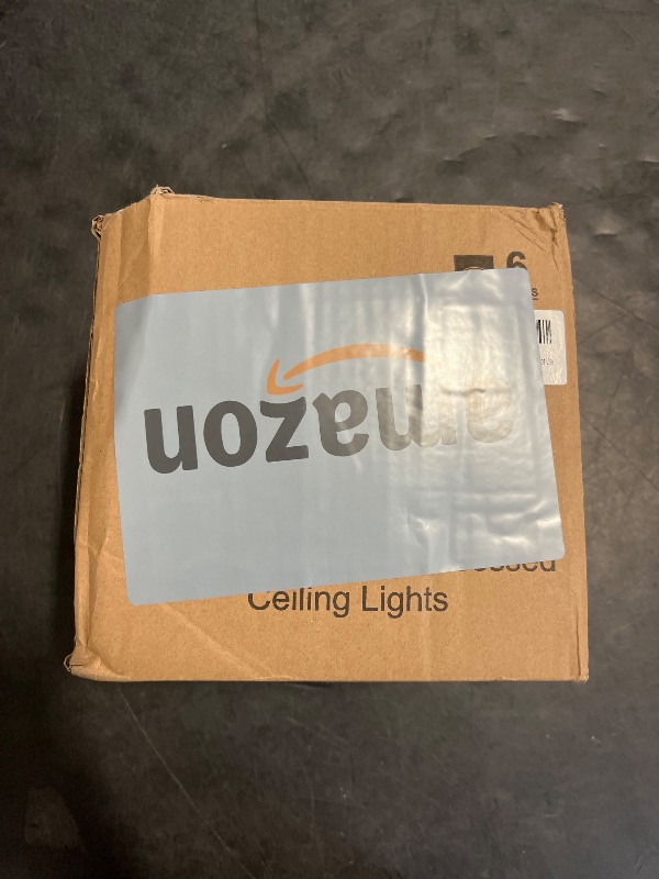 Photo 1 of BesLowe 6 Packs 6 Inch 5CCT LED Recessed Ceiling Lights Ultra-Thin with Junction Box, 12W 150W Eqv, 3000K/3500K/4000K/5000K/6500K, 1200LM Dimmable Canless Downlights for Kitchen Hallway Dining Room