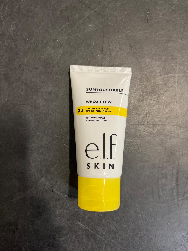 Photo 1 of e.l.f. SKIN Suntouchable Whoa Glow SPF 30, Sunscreen & Makeup Primer For A Glowy Finish, Made With Hyaluronic Acid, Vegan & Cruelty-Free, Packaging May Vary, Sunbeam