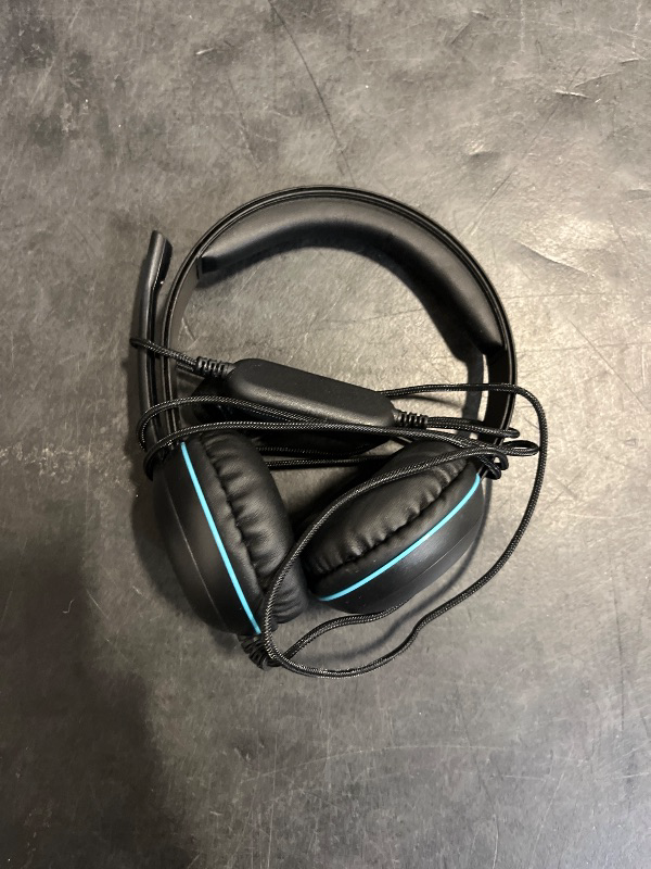 Photo 1 of Cyber Acoustics Stereo USB-C Headset (AC-5014) for PC & Mac, in-line Controls for Volume and Mic Mute, Noise-Canceling Mic with Adjustable Boom, Perfect for Classrooms or Home