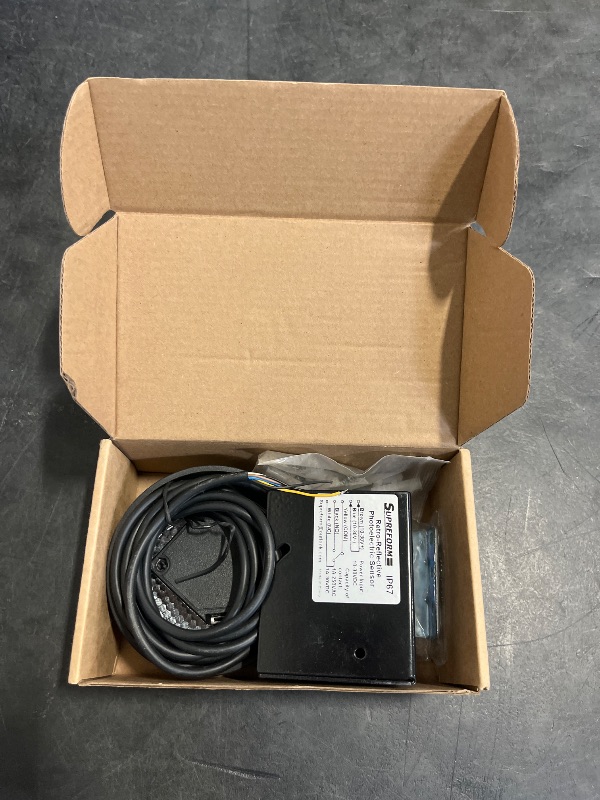 Photo 1 of Supreform IP67 Waterproof 40 Feet Range 10-30VDC Retro-Reflective Photoelectric Beam Sensor for Gate Opener, Garage Door Sensor, Driveway Alarm Sensor Switch, Protective Metal Cover Included