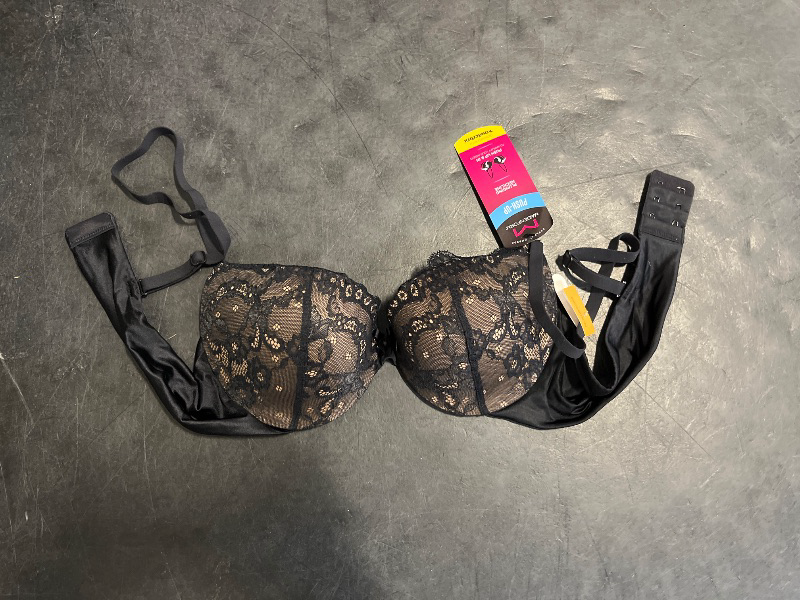 Photo 1 of (34A) Maidenform womens Love the Lift Push Up & in Demi Dm9900 bras, Black/Body Beige Lace, 34A US