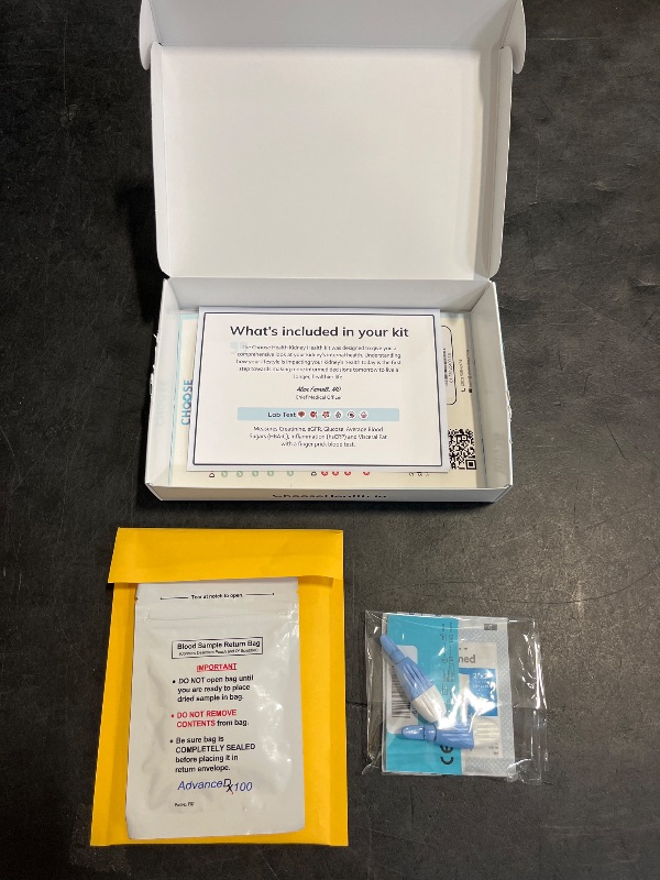 Photo 1 of Choose Health 6-in-1 at-Home Kidney Test | Test and Track Your Kidney Function and Health | 6 Key Markers of Kidney Function | Cap & CLIA accredited Laboratory Testing | Not Avail in NY RI