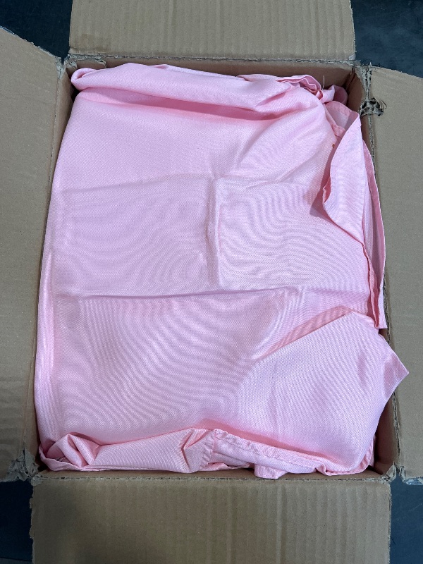 Photo 1 of Fitable 8 Pack Round Tablecloths: Stain Resistant Wrinkle Free Circle Table Clothes, Washable Reusable Polyester Table Covers for Wedding Party Birthday Banquet Reception(Pink, 84 Inch)
