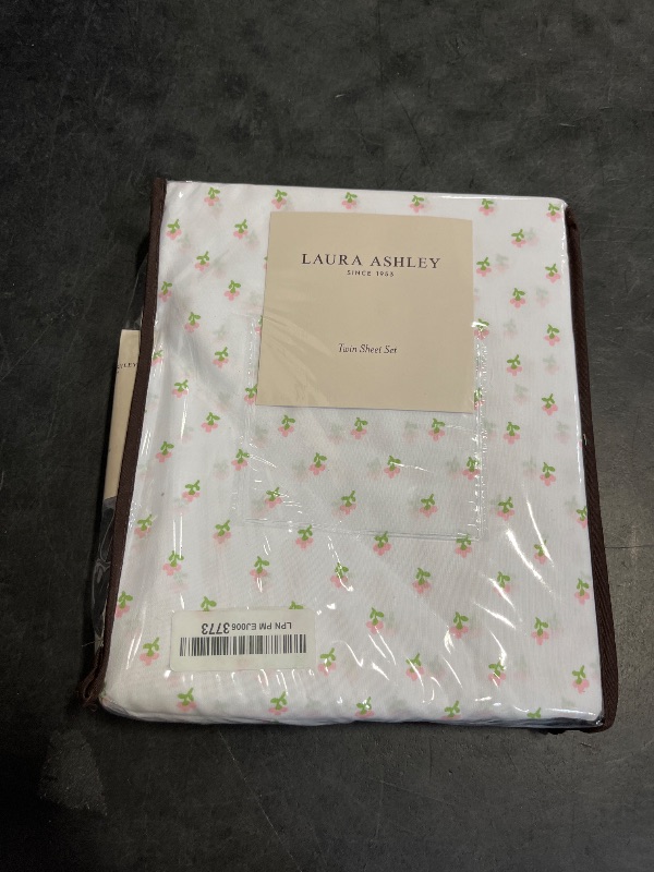 Photo 1 of Twin - Laura Ashley - Kids Sheet Set, Ultra-Soft & Breathable Toddler Bedding with Matching Pillowcases, Wrinkle-Resistant, Ideal Boy Room Essentials (Wood Violet Green, Twin)