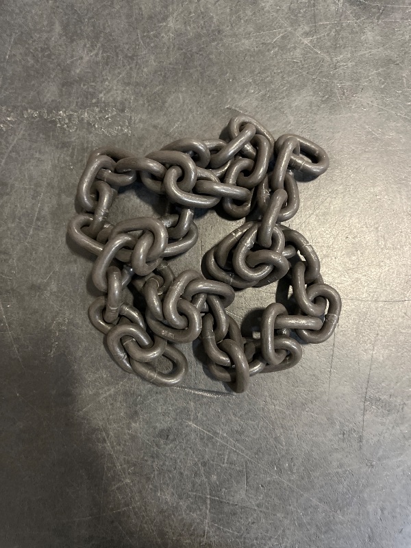 Photo 1 of Lechansen 5/16" G80 Safety Chain 47inch, Grade 80 5/16" Transport Chain, 5/16 Inch Heavy Duty Tow Chain, Without Hook, Fit for 5/16" Clevis Grab Snap Slip Hook, Use for Towing, Binding, Securing