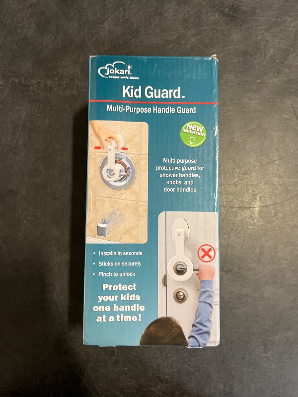 Photo 1 of Jokari Child Safety Guard Multi-Use Lock for Sink, Shower, and Door Knobs Prevents Hot Water Burns and Unsupervised Access Easy Install Childproof Protection for Home Safety