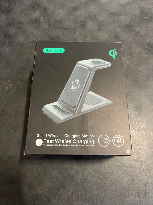 Photo 1 of 3 in 1 Wireless Charging Station for Samsung Wireless Charger for Galaxy Watch 7/6/5/Pro/4, Galaxy S25/Ultra/S25+/S24/S23/Note 20/10/Z Flip 6/5 Fold 6/5 Galaxy Buds 3/2/Pro/Live Multiple Devices