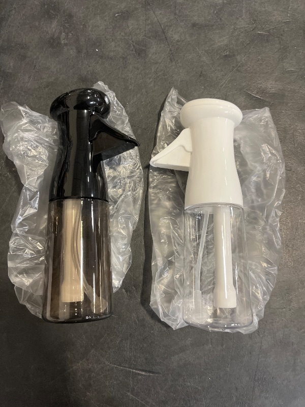 Photo 1 of Spray Bottle For Hair, Continuous Mister Empty Spray Bottles, Ultra Fine Mist Water Sprayer for Hairstyling, Cleaning, Plants, Pets, Barbers, Salons, Essential Oil Scents - 2 Pack 6.8 OZ
