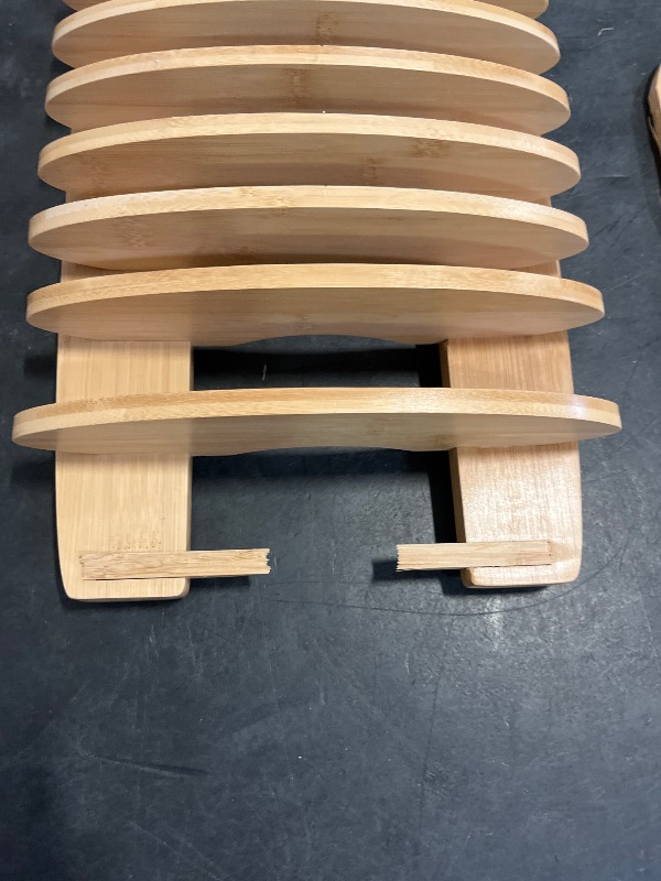 Photo 1 of Dicunoy Bamboo Dish Rack, 10 Slots Wood Plates Stand Organizer for Cabinet, Vertical Dishes Holder for Pot Lids, Cutting Board, Kitchen, Sink, Countertop Storage and Organization