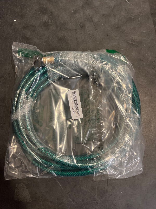 Photo 1 of FUNJEE Outdoor Garden Hose No Kink: Flexible and Leakproof - 15 FT 1/2 Inch Water Hoses with GHT Fittings for Women