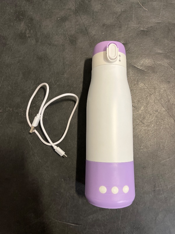 Photo 1 of Portable Bottle Warmer for Travel, 3 Min Quick Heating with 12oz Capacity, SUS 316 Steel, Timer, 9000mAh Battery, Travel Bottle Warmer On The Go for Breastmilk or Formula, Charge Fully Before Use