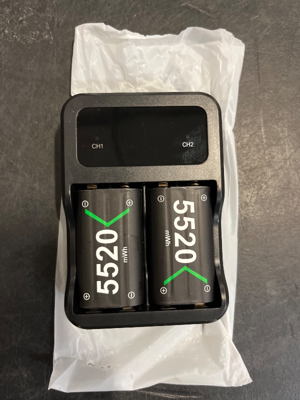 Photo 1 of DXKK Rechargeable Batteries for Xbox One/Xbox Series X|S, Battery Pack for Xbox One S/One X/One Elite Controllers Battery, 2x5520mWh Batteries Pack for Xbox Accessories