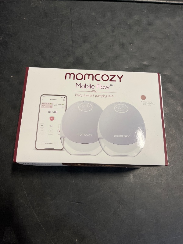 Photo 1 of Momcozy Breast Pump Hospital-Grade, Hands Free Breast Pump App with Leak-Proof DoubleFit Flange, Personalized Multi-Modes & 15 Levels, 2 Count