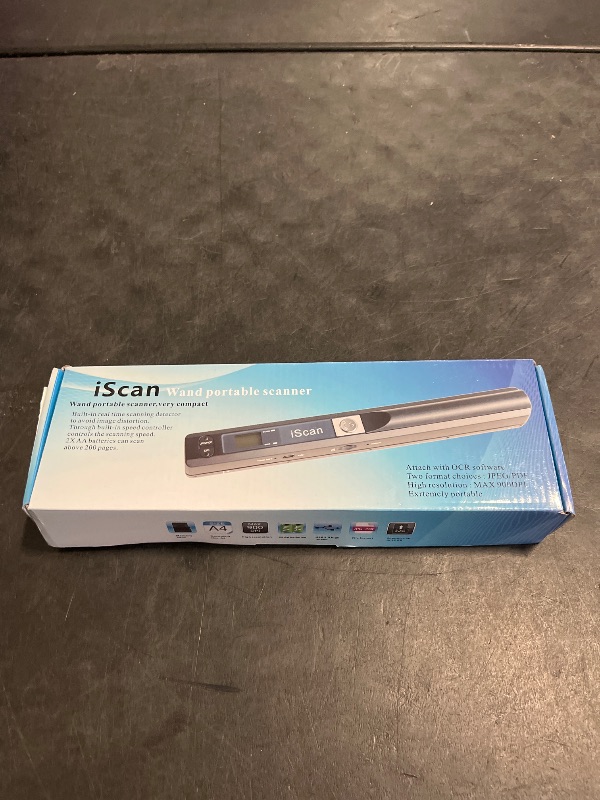 Photo 1 of Portable Document Scanner, AOZBZ 900DPI Handheld Image Scanner, Scanning Wand,A4 Colour Photo Mobile Scanner Handy Scan (JPG/PDF Format, High Speed USB 2.0, Included 16G SD Card)