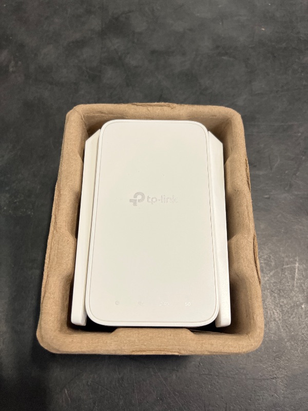 Photo 1 of TP-Link AC1200 WiFi Extender, 2025 Wirecutter Best WiFi Extender, 1.2Gbps home signal booster, Dual Band 5GHz/2.4GHz, Up to 1600 Sq.ft and 32 Devices, EasyMesh Compatible, One Ethernet Port (RE315)