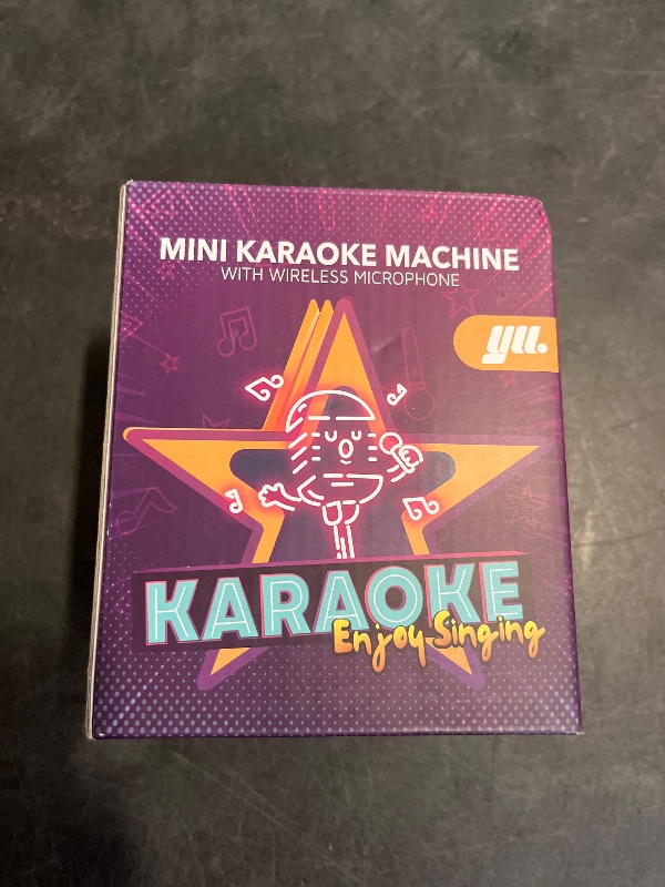 Photo 1 of YLL Mini Karaoke Machine with 2 Wireless Microphones, TOP Kids Gifts for Girls Ages 3, 4, 5, 6, 7, 8, 9,10,11,12 +Year Old, 4-12 Years Old Birthday Toy Gift for Girls Boys Party (Purple)