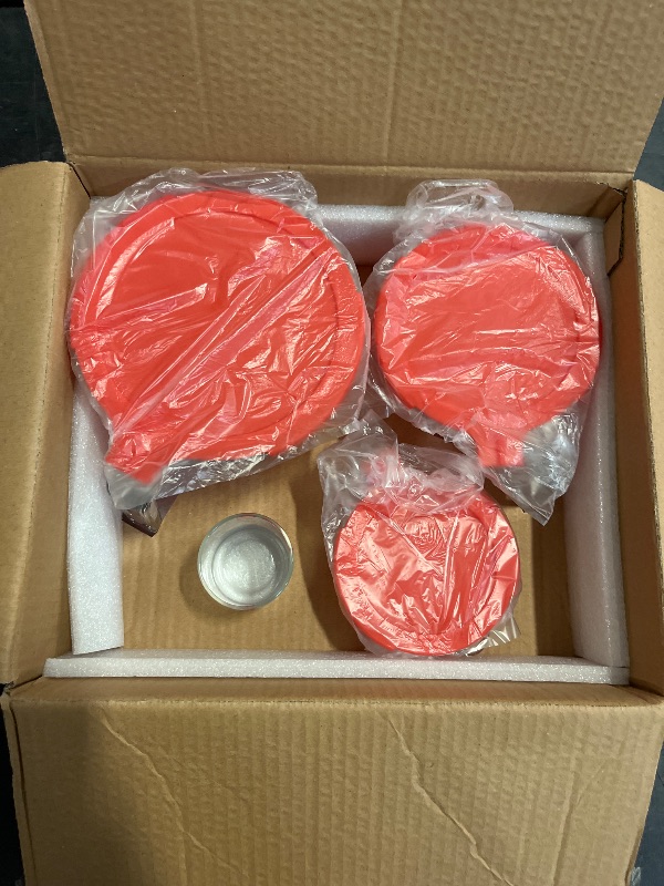 Photo 1 of KOMUEE 4 Piece Glass Measuring Cups Set, 5 Oz, 1-Cup, 2-Cup, 4-Cup Liquid Measuring Cups with Lids for Kitchen, Freezer and Microwave Safe