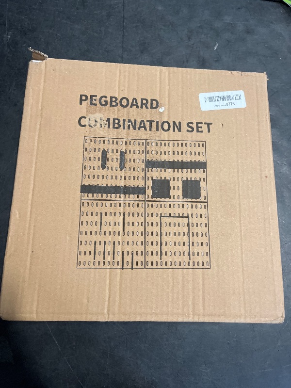 Photo 1 of RIVTUN Wall-Mounted Pegboard Kit, 25.2" x 25.2" Organizer Panel – Large, Cost-Effective & Nail-Free Installation