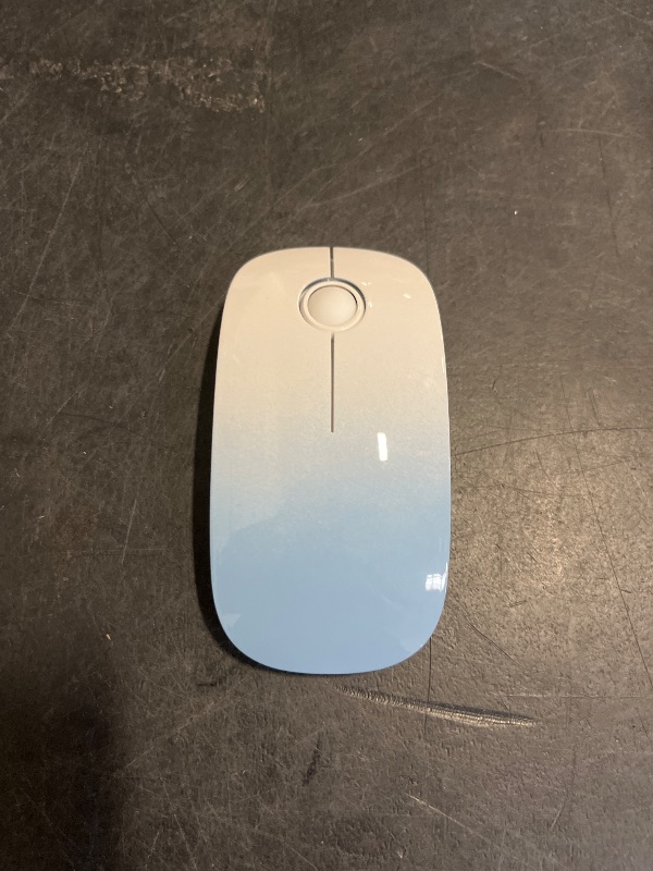 Photo 1 of RAPIQUE Bluetooth Wireless Mouse - (BT5.1+USB) Dual Connectivity, Quiet Click, Low Power, and 1600 DPI, Portable Cordless Mouse for Laptop, MacBook Pro/Air, iPad (Gradient Sky Blue)