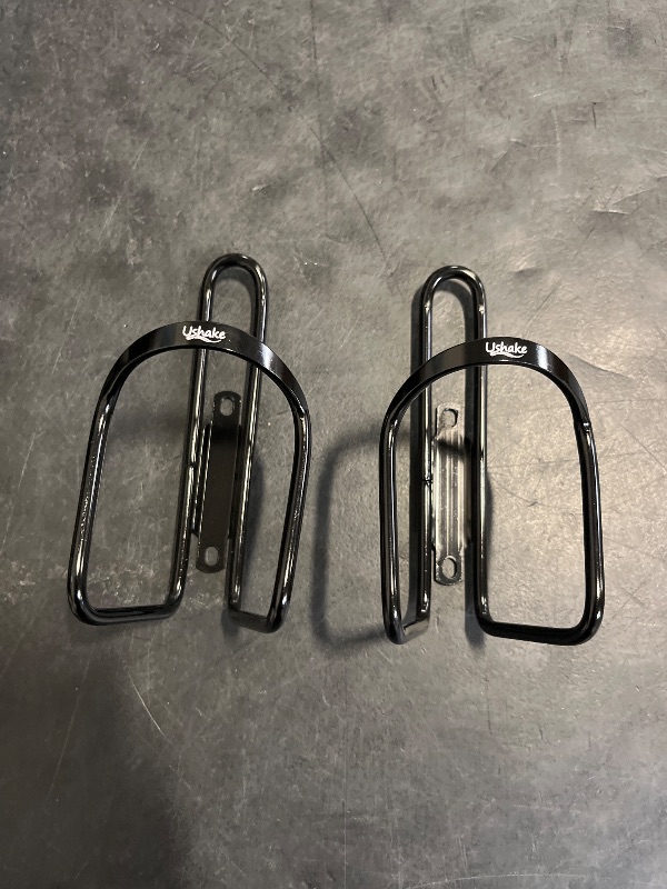 Photo 1 of UShake Water Bottle Cages, Basic MTB Bike Bicycle Alloy Aluminum Lightweight Water Bottle Holder Cages Brackets(2 Pack- Drilled Holes Required)