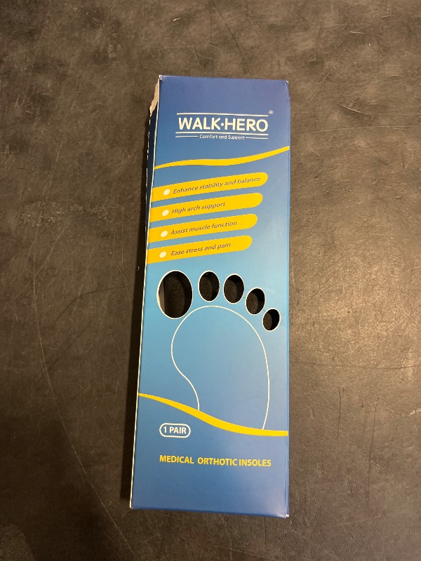 Photo 1 of Plantar Fasciitis Feet Insoles Arch Supports Orthotics Inserts Relieve Flat Feet, High Arch (Mens 13-13 1/2)