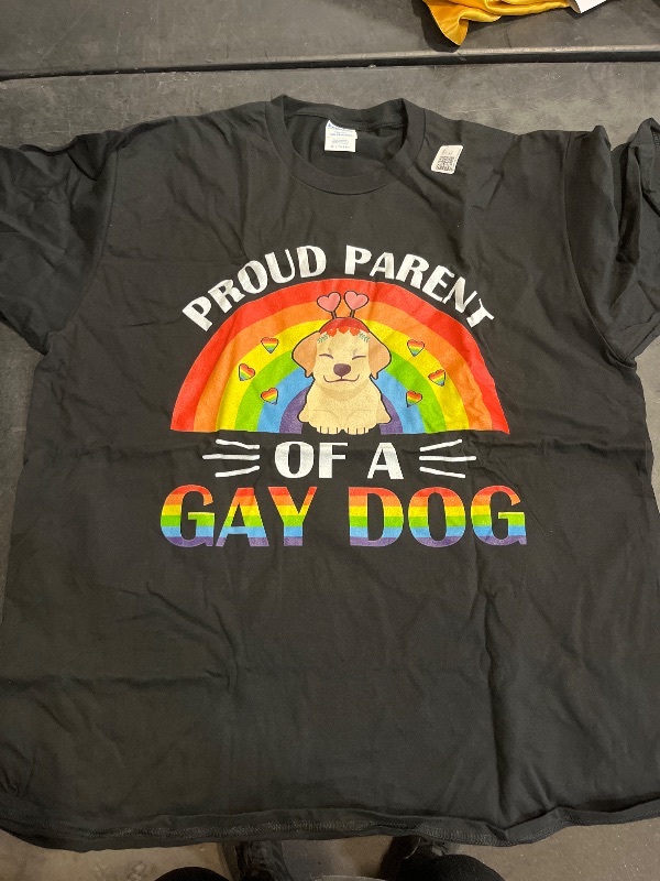 Photo 1 of (XL) Parents of a Gay Dog LGBTQ Rainbow Pride Men Women T-Shirt  size XL