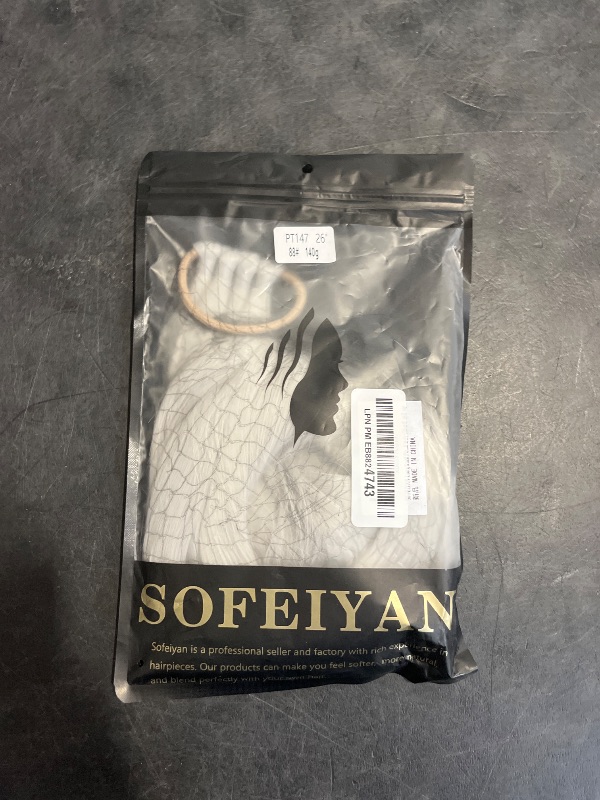 Photo 1 of SOFEIYAN Long Braid Ponytail Extension with Hair Tie Straight Sleek Wrap Around Hair Extensions Braid Pony Tail Fluffy Natural Soft Synthetic Hairpieces for Women Daily Wear, 26 inch-Silver Mist Grey